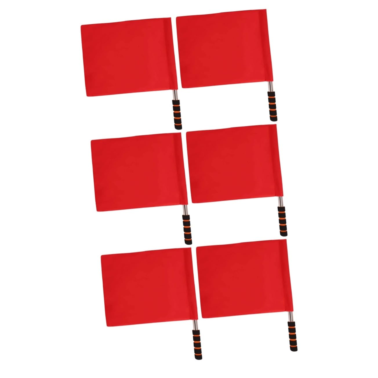 INOOMP 8 Pcs Drapeau Drapeau D'Arbitre Drapeaux De Signal D'Avertissement Agitant Un Drapeau pour La Course De Football Drapeau De Course Conduisant Un Match De Drapeau Drapeau D'Arbitre