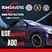 RimSavers (Grey) Wheel Rim Protectors Guard Alloy Wheel from Curb Rash – Set of 4 Rim Protectors Easy to Install