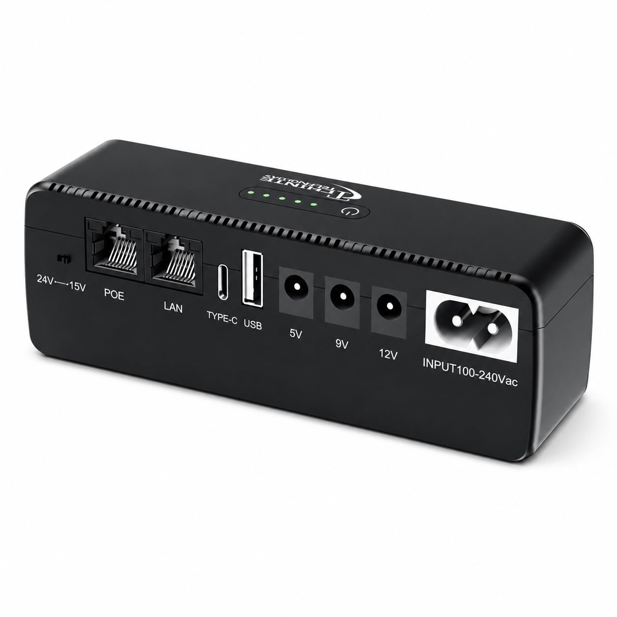 Photo 1 of CHINTE Mini UPS 10400mAh Battery Backup for Router and Modem, Uninterruptible Power Supply with PoE 15V/24V, DC 5V/9V/12V, USB-C for Security Camera, LED Light, Phone