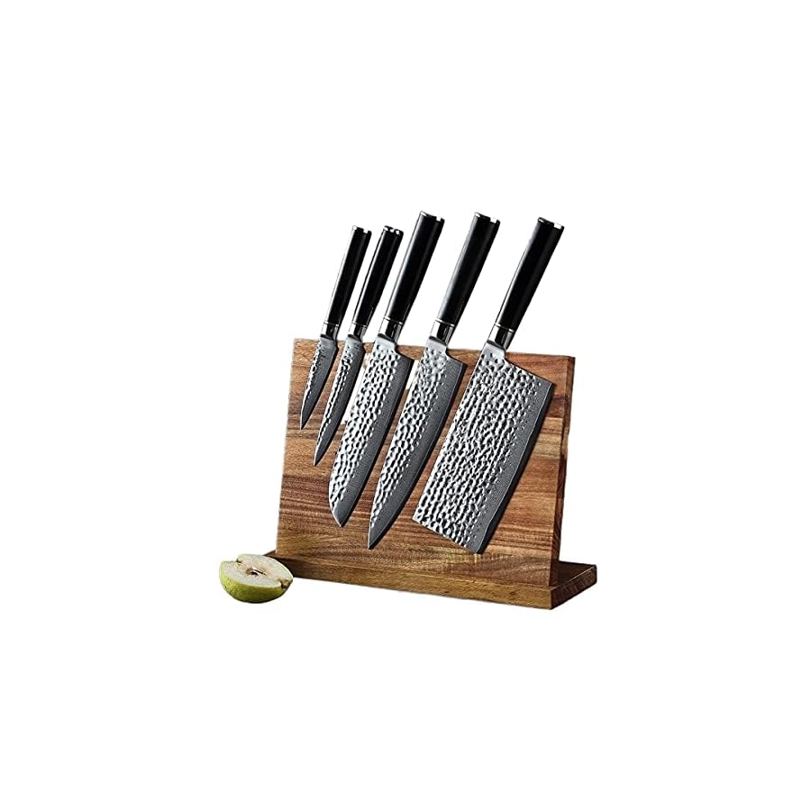 Kitchen-Knife-Sets-5PCS-Knife-Set-VG10-Steel-Damascus-Steel-Chef-Slicing-Utility-Paring-Knife-Magnetic-Tool-holder-Japanese-Sharp-Cutter-MAYiT2855 MAYIT Kitchen Knife Sets, 5PCS Knife Set VG10 Steel Damascus Steel Chef Slicing Utility Paring Knife Magnetic Tool holder Japanese Sharp Cutter, MAYiT2855