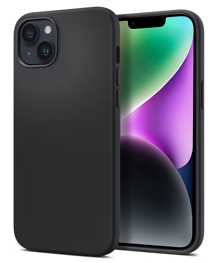BENNALD IPhone 14 Plus Hülle – Superdünnes Silikon-Case, Stoßfest, Kratzfest, Schwarz