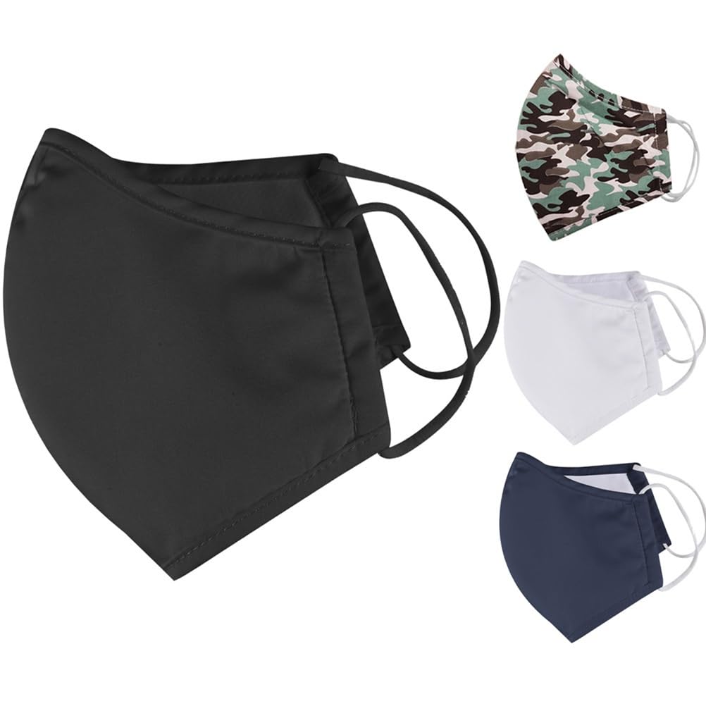 Iron Mountain 5 Pack 3 Layer Polyester Cotton Nano Mesh, Antibacterial 30 x Washable Face Mask