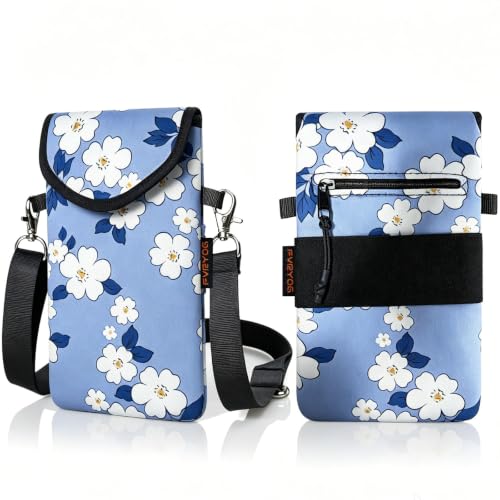 Image of Neoprene Phone Sleeve Pouch Case Bag for Men Women w /Crossbody Strap /Neck Lanyard for iPhone 17 /16 /15 /14 Pro Max, Samsung S25,Pixel 10