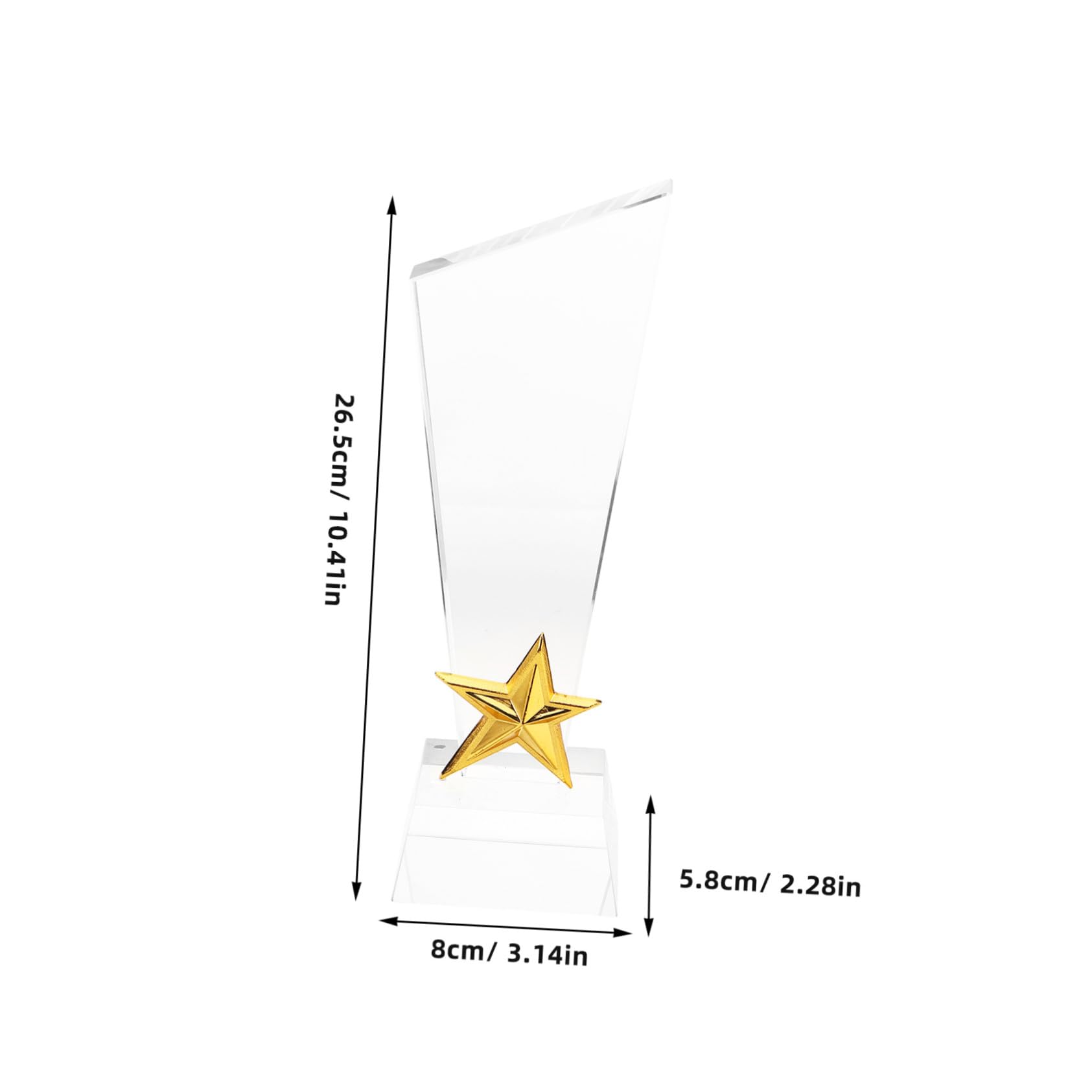 TOYANDONA Trofeo De Cristal Creativo Trofeos Estrella para Premios De Cristal Ceremonias De Graduación y Celebraciones De Logros