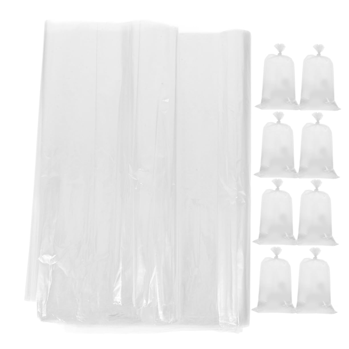 PRETYZOOM Cotton Candy Cones Bags 100pcs Bulk Individual Candy Bags Party Favor Packaging