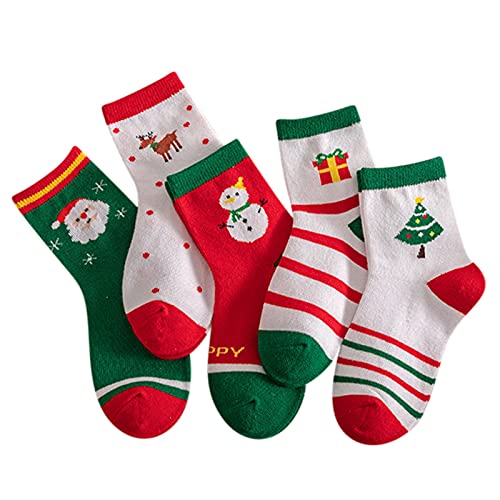 Cocila Calcetines De Bebé Dibujos Animados 5 Niños Niñas Tubo Y Algodón Pares Niña Vestir Mujer Gordos Socks Women Granate Warm Termicos Casa Calientes Polares Térmicos Colores Invierno