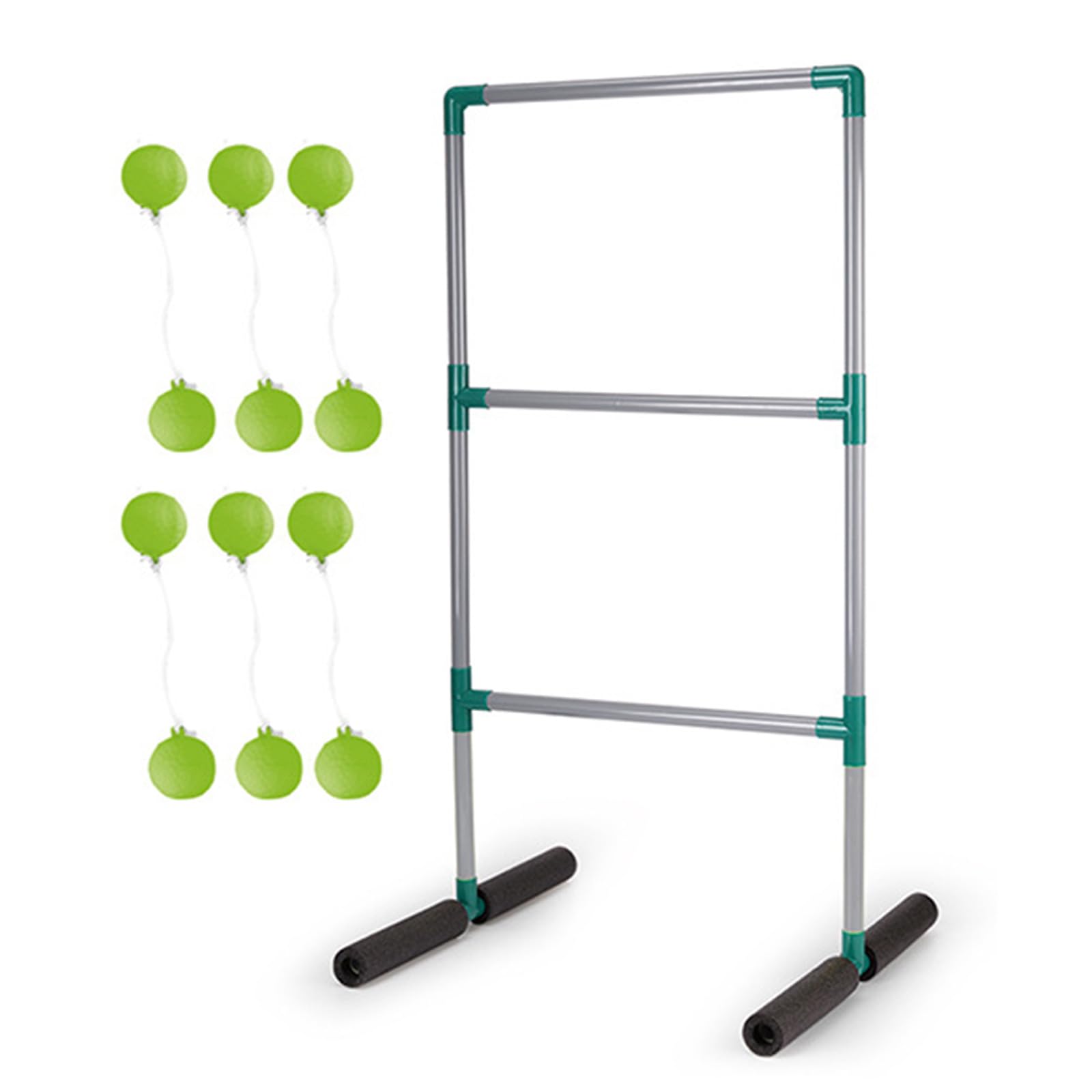 Generisch Set 2 in 1 per piscina, palloni da basket, set da calcio con pallone gonfiabile e pompa, giocattolo divertente per bambini, pallone da calcio e basket