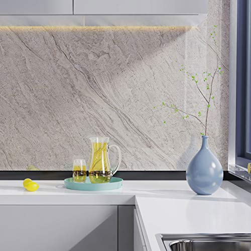 Selbstklebende Küchenfolie Silber Rattan - Öldichte Möbelfolie 40x300cm