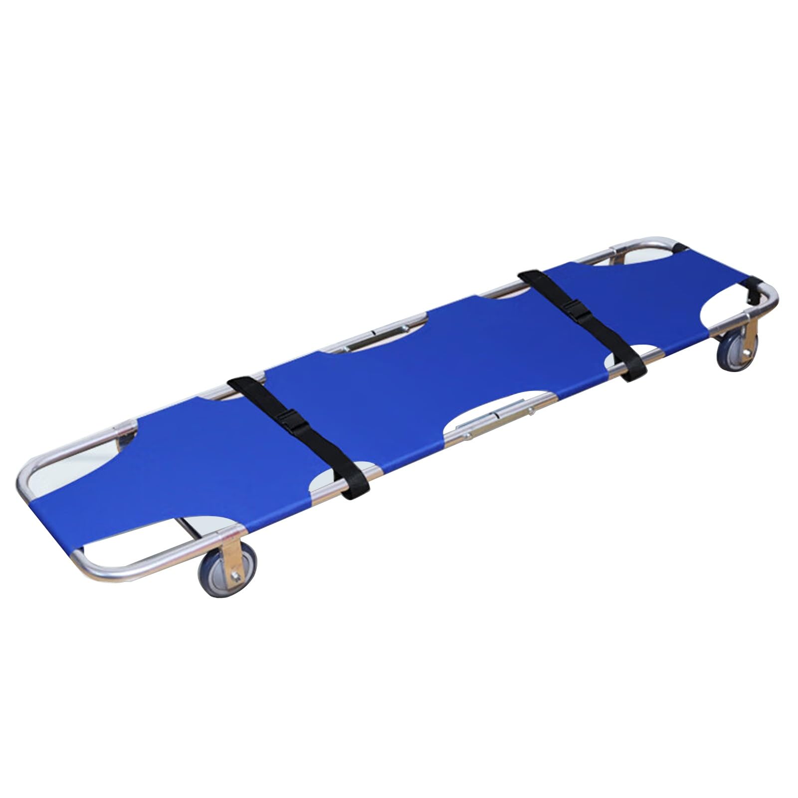 SWENEEN Aluminum Alloy Folding Foldable Stretcher,Search And Rescue,Rescue Essentials Ambulance Stretcher,4 Casters 350Lb Load Capacity,Suitable For Hospitals,Sports Venues,