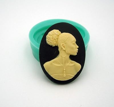 FS Brand Silicone Mold Black History Cameo Flexible for Crafts, Jewelry, Resin, Scrapbooking, Polymer Clay