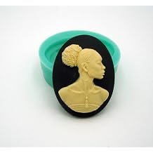 FS Brand Silicone Mold Black History Cameo Flexible for Crafts, Jewelry, Resin, Scrapbooking, Polymer Clay