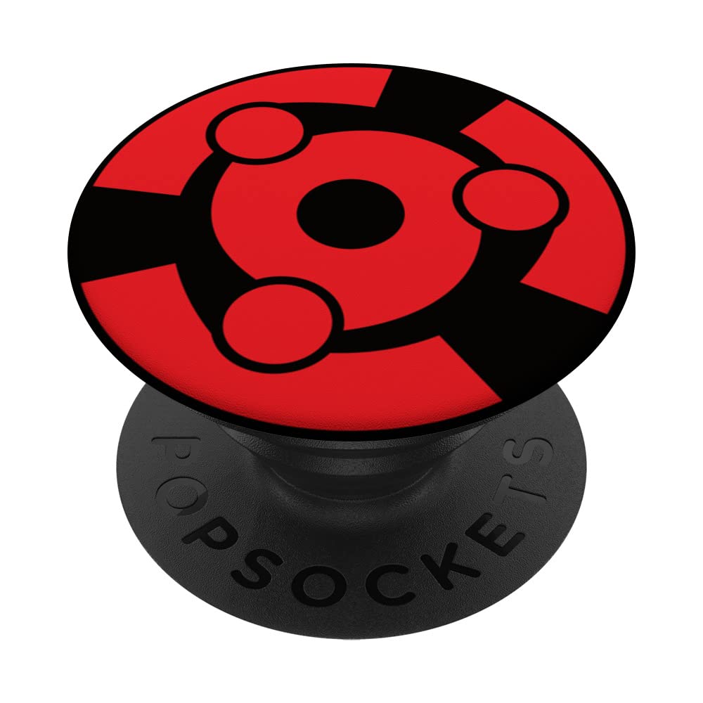 Anime Style Japanese Manga Comic Style Pattern Black Red PopSockets Adhesive PopGrip