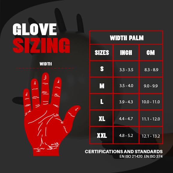 Heavy Duty 6 Mil Black Nitrile Gloves - Disposable, Latex & Powder Free | Mechanic, Food Prep & Tattoo | Rubber Gloves for Cooking, Cleaning & Household | Pack of (100) - Image 8