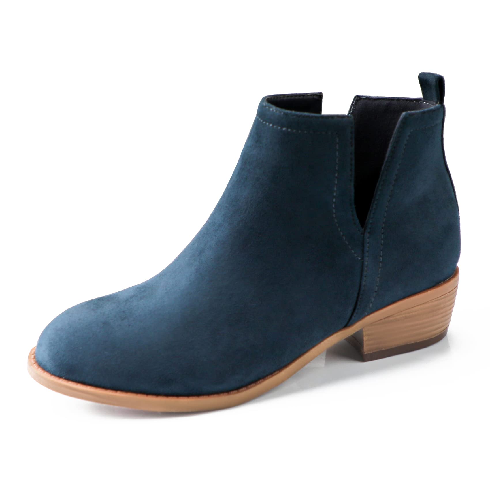 NinetinGelAnkle Boots for Women.Women's Low Heeled Booties.Fashion Thick Heel Design