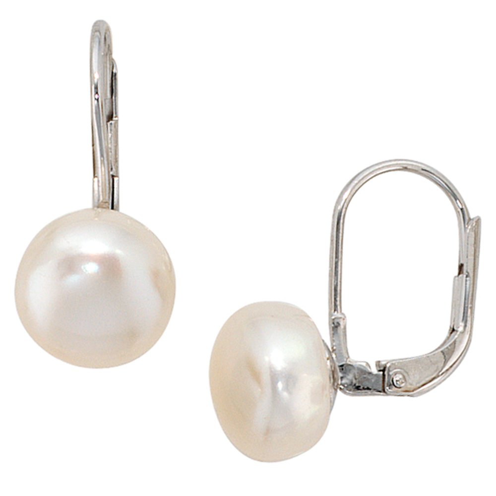 Jobo Damen-Ohrhänger aus 925 Sterling Silber mit Perlen