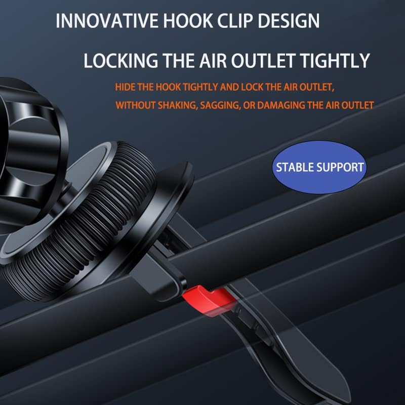 Miniatura 5 de Soporte de coche MagSafe 42 potentes imanes Soporte magnético para teléfono para automóvil fácil de instalar Soporte de teléfono para iPhone manos