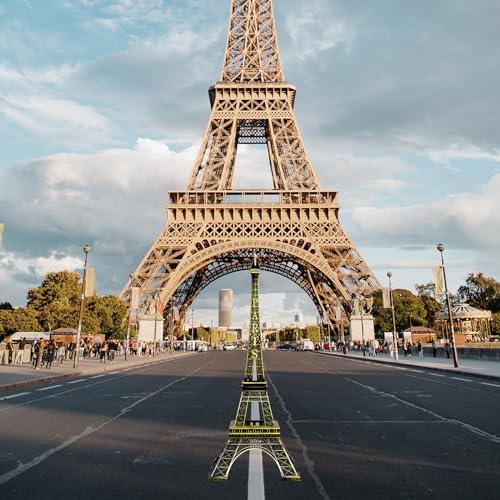 Estatua Torre Eiffel Metal Modelo París 12.6 pulg miniatura 6