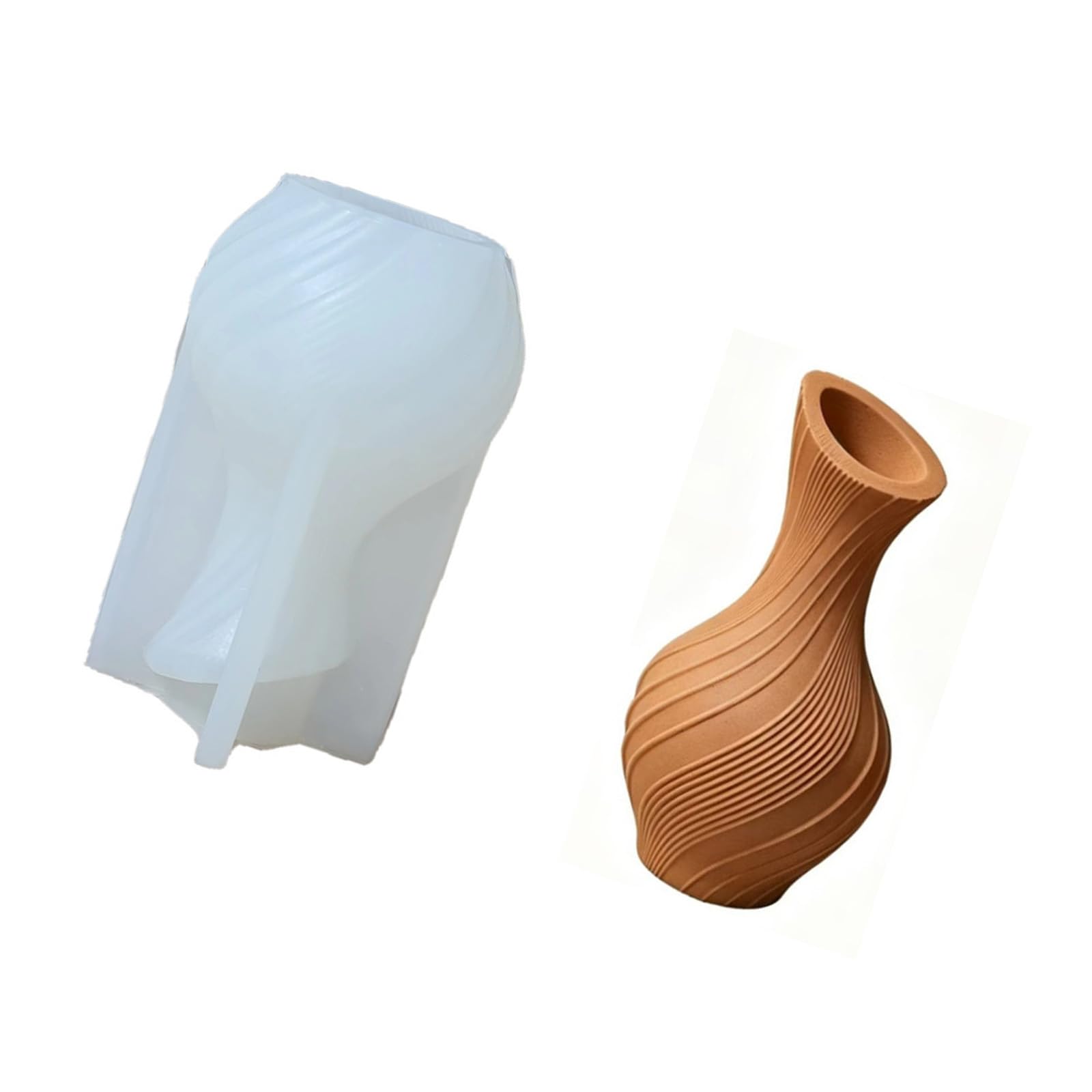 Tsophreniq Vases Resin Silicone Mold Vases Silicone Mold Vase Epoxy Casting Concrete Vase Molds for Diys Ornament Molds for Epoxy