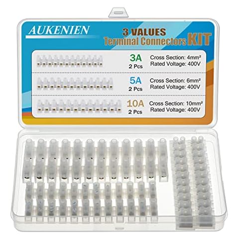 AUKENIEN Electrical Connector Blocks Kit, 6pcs Cover