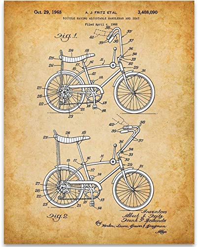 Patent Print - Great Outdoor Decor, Bike Wall Art And Cyclis