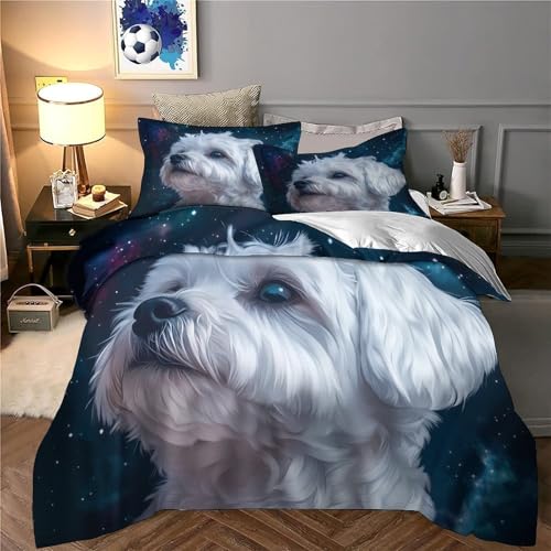 Parure de lit microfifre ultra douce et résistante avec housse 135x200cm