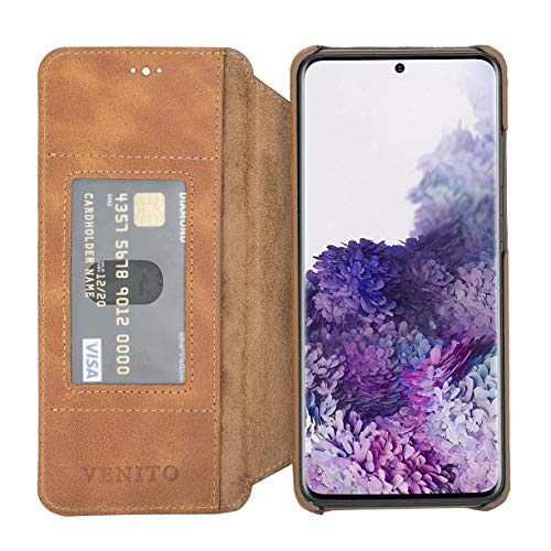 One-Day Sale: Up to 50% Off Venito Venice Leather Wallet Case Compatible with Samsung Galaxy S20 Ultra - Extra Secure with RFID Blocking (Antique Brown) One-Day Sale: Up to 50% Off Venito Venice Leather Wallet Case Compatible with Samsung Galaxy S20 Ultra - Extra Secure with RFID Blocking (Antique Brown)