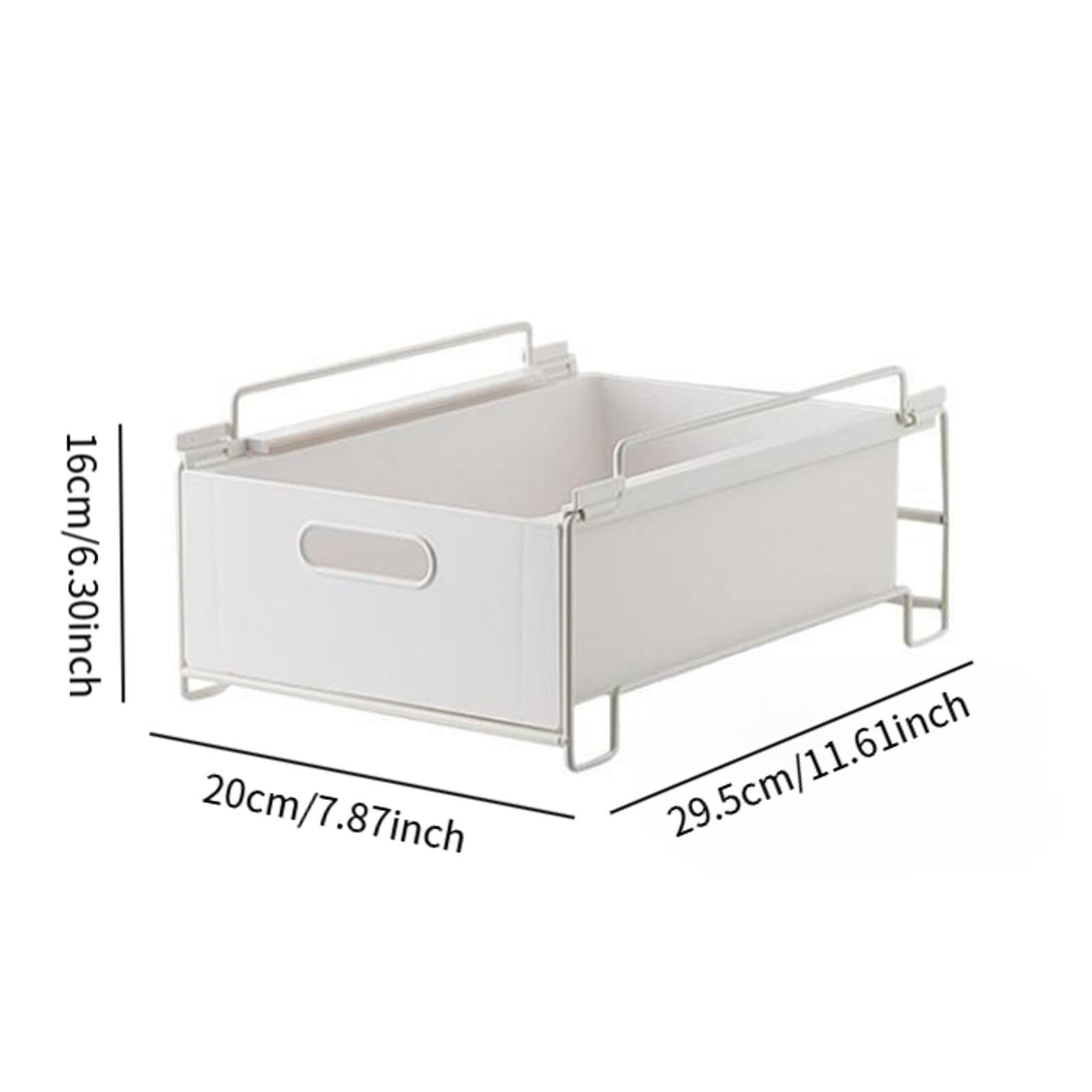 Organizador Extraíble para debajo Del Lavabo, Organizador de Armario Multiusos con Cajón Deslizante, Estante de Almacenamiento Apilable para El Baño, tal como se describe, 35cmx25cmx16cm