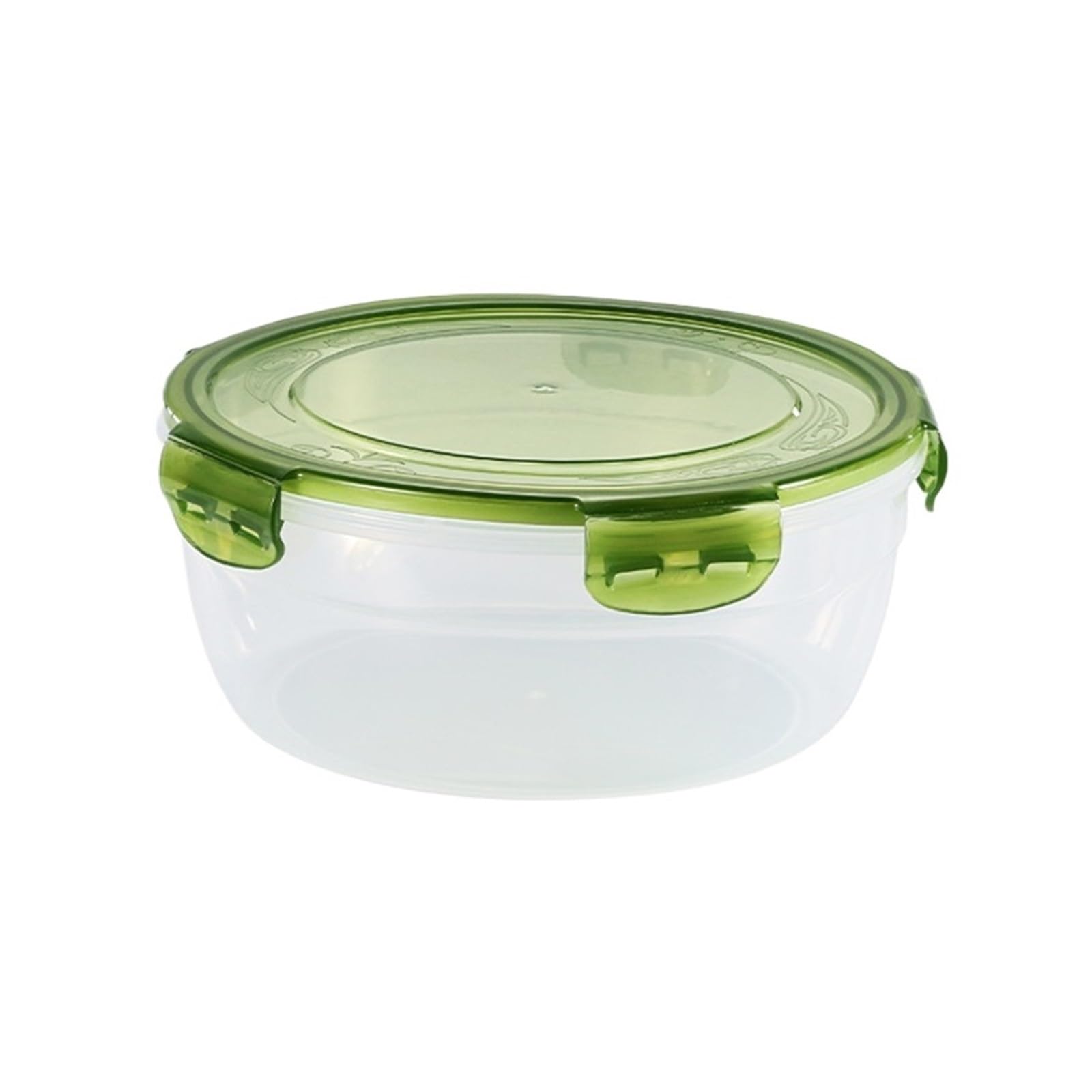 Generisch Kühlschrank-Organizer, Lebensmittel-Aufbewahrungsbehälter, frisches Obst, Kühlschrank-Box, Snack, versiegeltes Glas, Lunchbox, Küchen-Organizer(2200ml green)