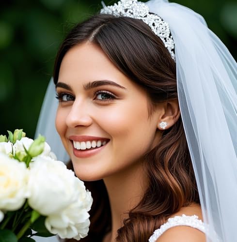 Reffeer Solid 925 Sterling Silver Pearl Flower Earrings Studs for Women Teen Girls Flower Stud Earrings Pearls for Wedding2