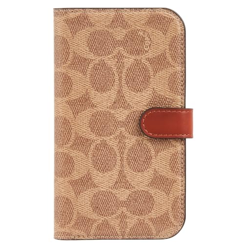 Coach Signature Canvas Two Piece Detachable Wallet Folio iPhone 15 Case, Compatible with Wireless Charging - Signature Tan - image 7