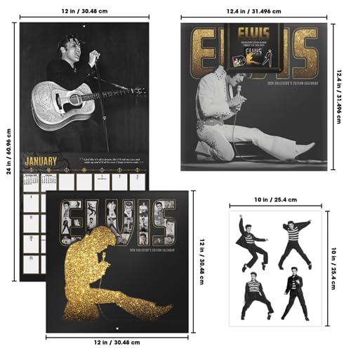 Amazon | Elvis Presley カレンダー 2026年 - デラックス2026年 キング