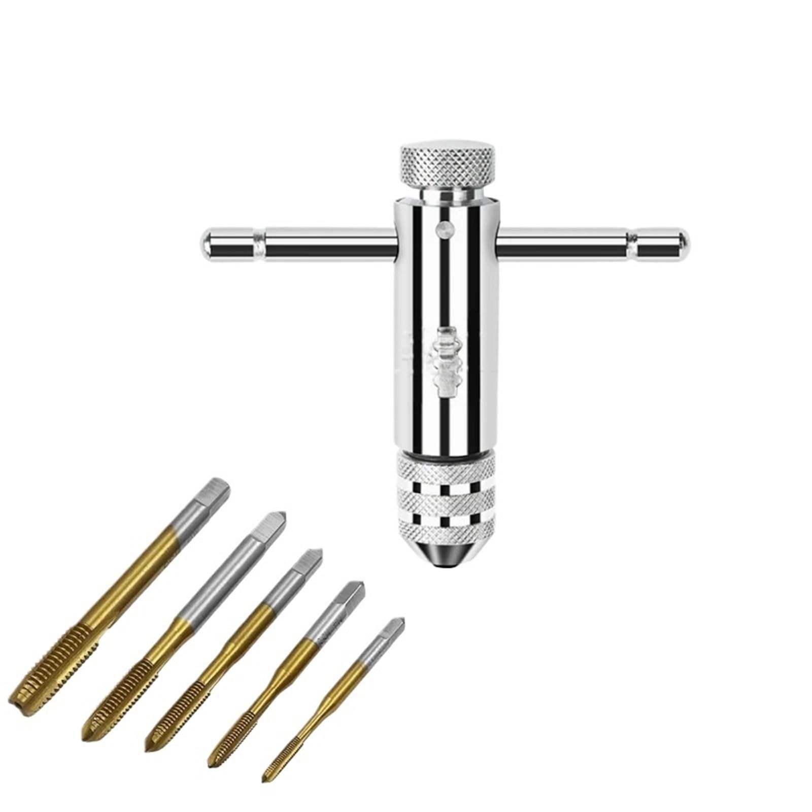 Mnghayyr Gold Set Steel Ratchet Tap Wrench