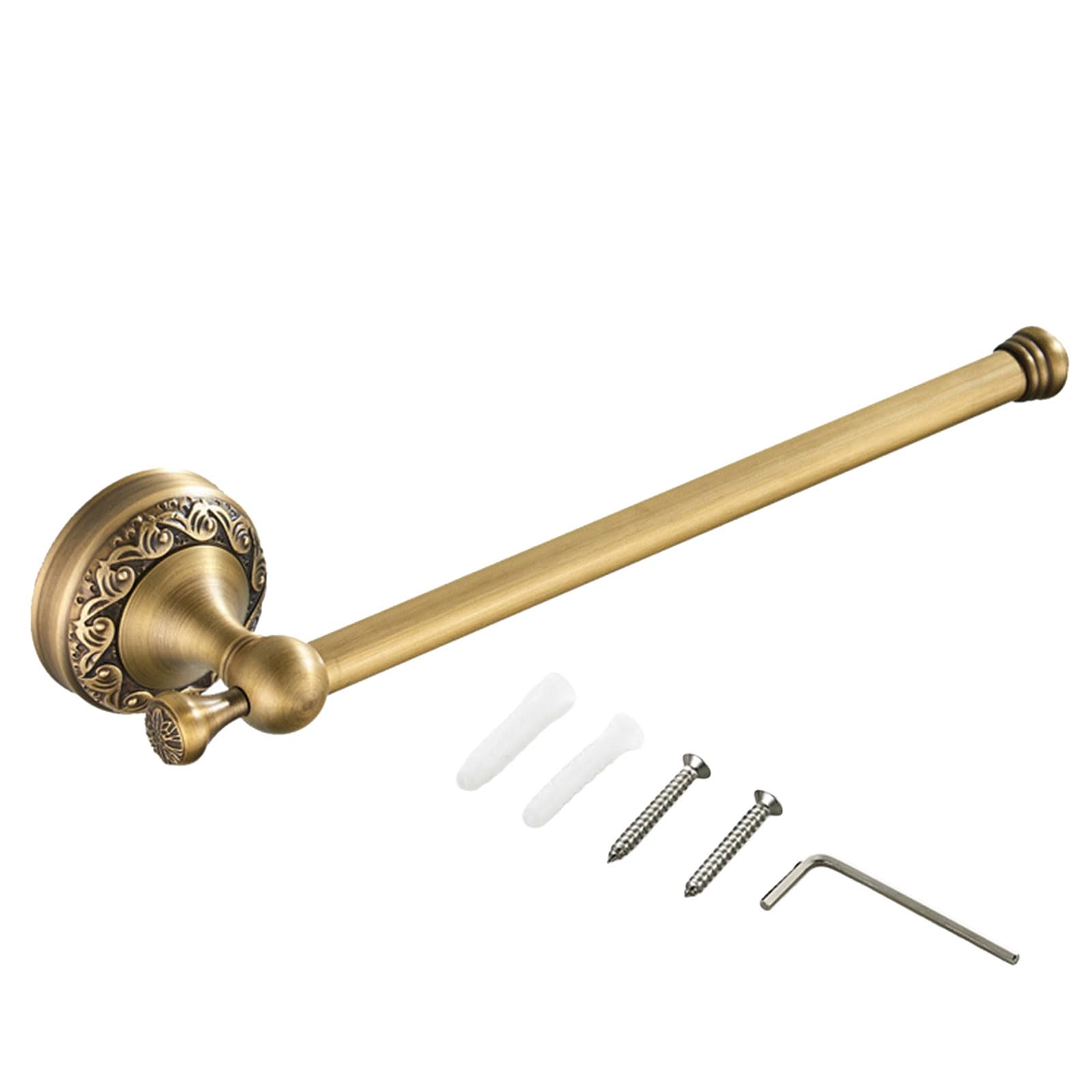 Copper Bathroom Tissue Holder Wall Mounted Roll Dispenser Vintage Copper Single Towels Rails Rod Enduring Vintage Towel Rack Paper Holder Rack