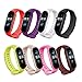 Mijobs Bracelet pour Mi Band 5,Color Doux en Silicone Bande et Protection Accessoires Remplacment Sangle Bracelet pour Xiaomi Mi Band 5（sans Hôte）