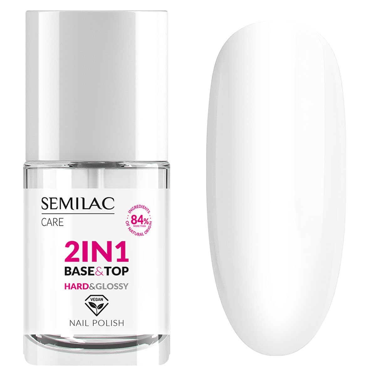 Semilac Base Und Top Coat 2in1 Für Klassische Hard & Glossy Nagellacke 7 Ml
