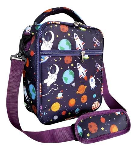 Mochila Infantil Astronauta Lancheira Térmica Compacta