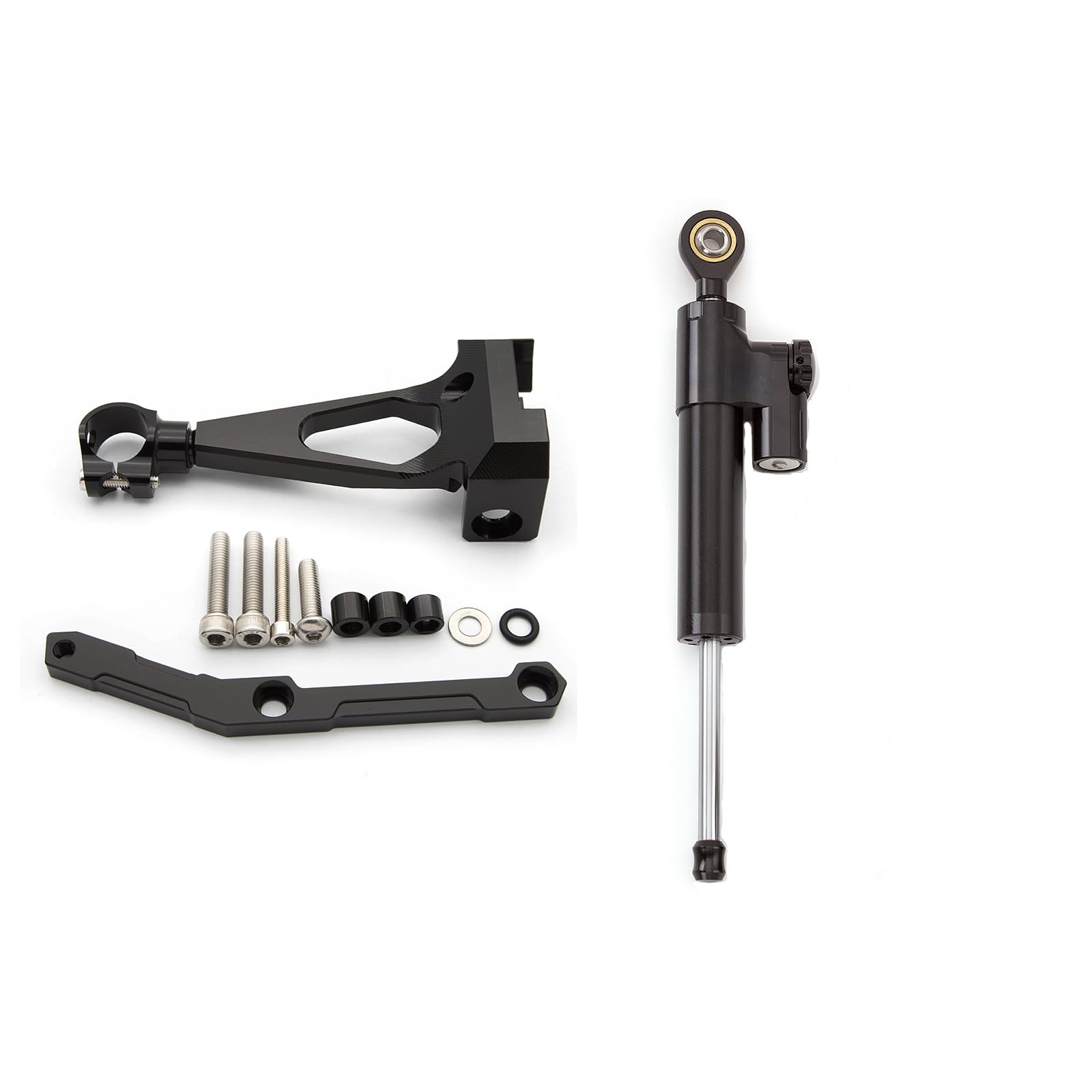 PROCNC Motorcycle CNC Aluminum Steering Damper Stabilizer Mounting Bracket Kit Fit for Yamah.a MT-09 FZ09 (not tracer) 2013-2020 XSR 900 2015-2020 MT-