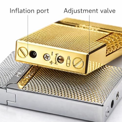 Encendedor de Butano Clásico Metal Dorado miniatura 3