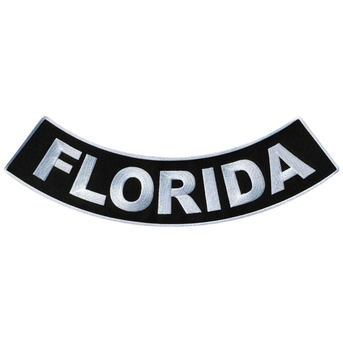 Hot Leathers Florida 12” X 3” Bottom Rocker Patch PPM5017-12 Width x 3 Height Inches