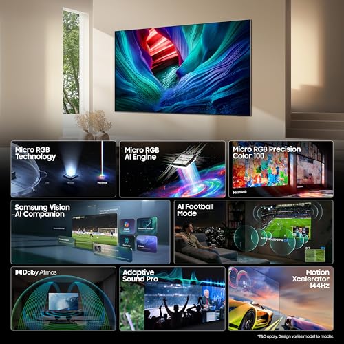 Image of Samsung 55 Inches 4K Micro RGB Vision AI Smart TV MRA55R85HAULXL