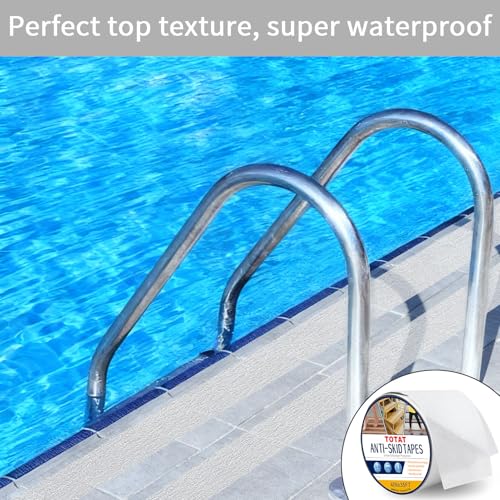 Image of Clear Anti Slip Tape for Stairs & Bathtubs, 4 inch x35FT Non-Skid Transparent Grip Tape - Soft PVC Safety Traction for Bare Feet, Pool Decks, Boats, Shower Floors