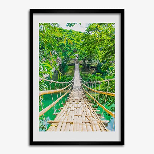 Cadre moderne 40x60 cm Tulup : l'affiche pont suspendu pour salon