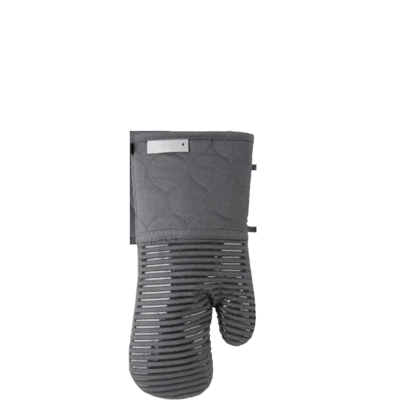 Gants De Four Gant de four matelassé en coton éponge, manique résistant à la chaleur, 16"x26", 7"x13" et 7"x10", gris Pour La Cuisson
