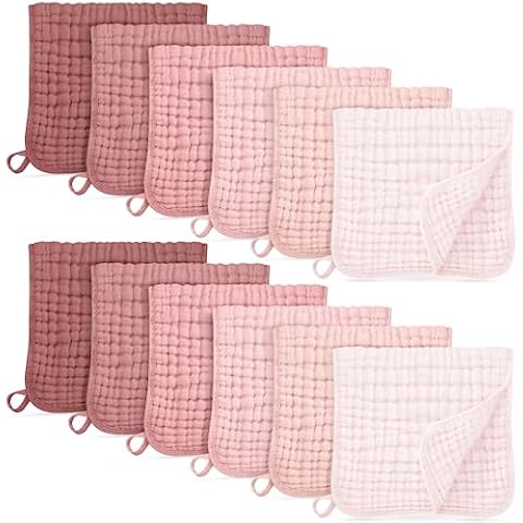 Unnivoll Muslin Burp Cloths 12 Pack Cover