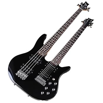 Amazon | JVAN エレキギター 6 弦 4 弦ダブルヘッドベースギター