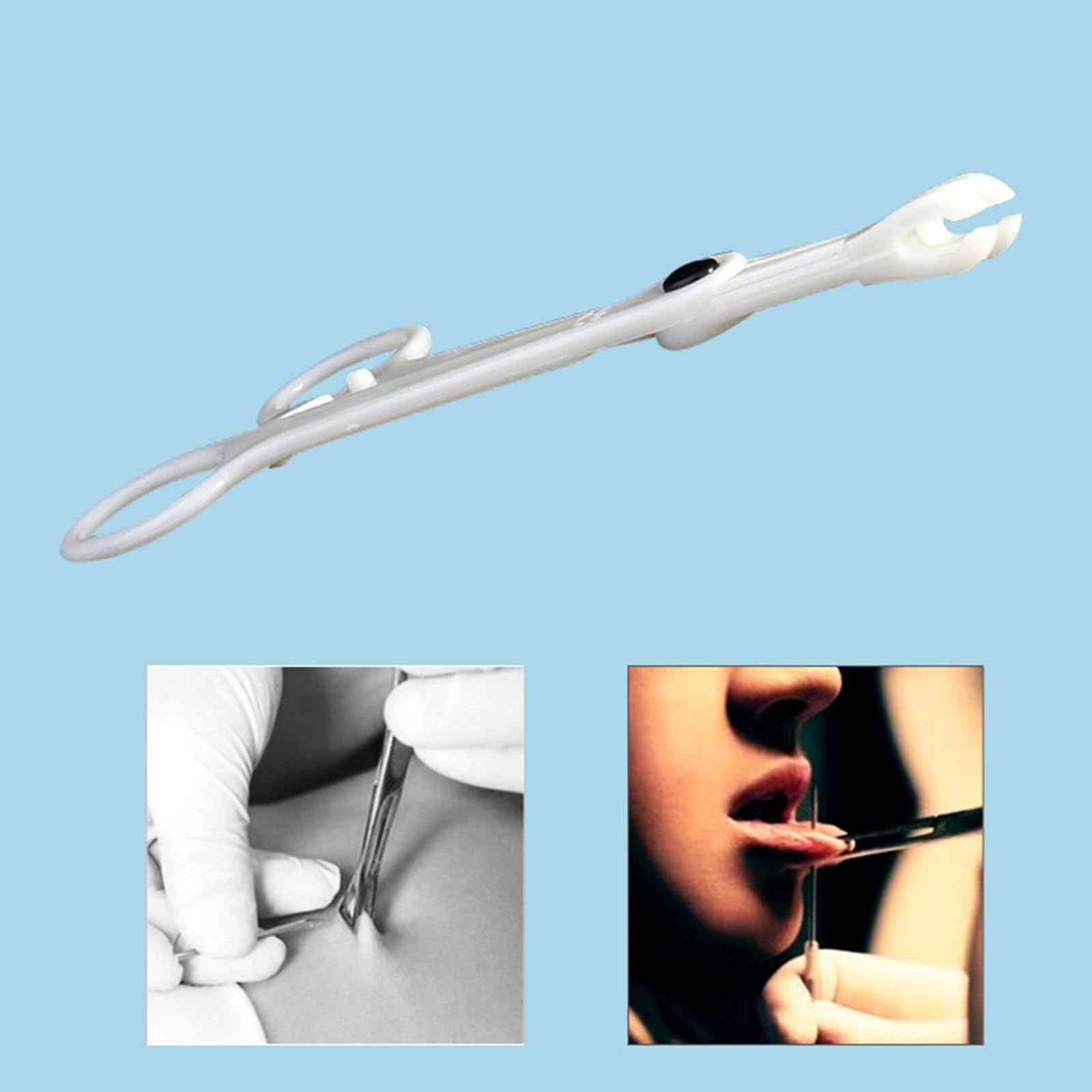 2 Pezzi/set Barbell Piercing Trasversale Lingua A Punta Curva Per La Lingua E Piercing Superiore Del Labbro In Acciaio Inossidabile Per Il Corpo | SHEIN ALIA - Foto 7