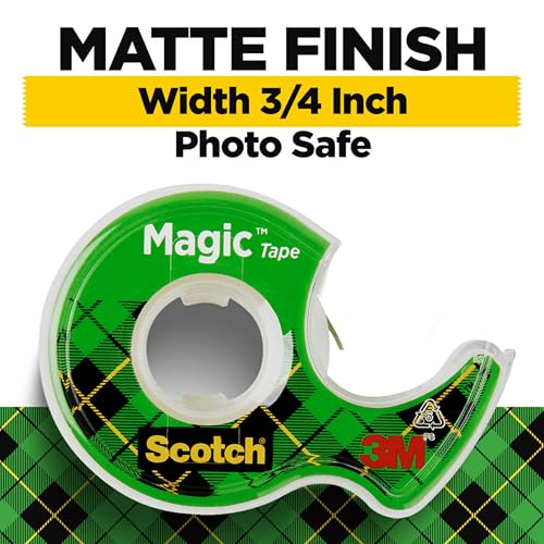 scotch magic tape 3 dispensered rolls numerous applications invisible clear tape engineered for repairing 34 x 300 inches