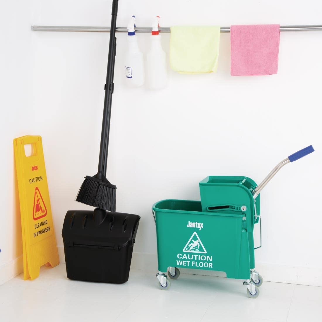 Jantex gk689 secchio con strizzatore, colore: verde