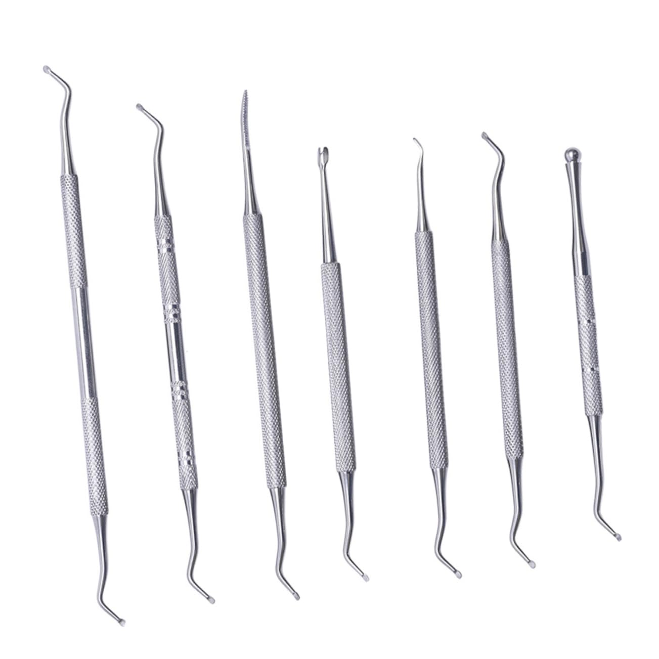 SOESFOUFU Manicure Tools Set 7pcs Nail Cuticle Remover Kit for Salon or Home Use