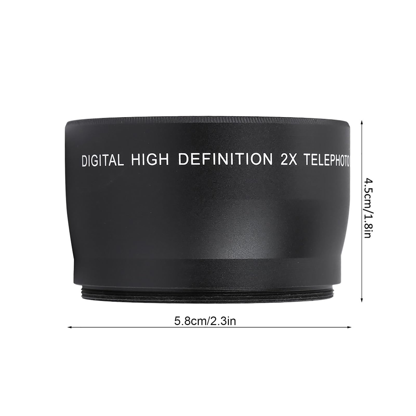 Teleobiettivo 58mm Ingrandimento 2X Teleobiettivo Teleconvertitore Universale per Accessori per Fotocamere